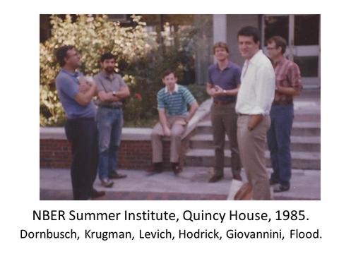 NBER Summer Institute, Quincy House 1985